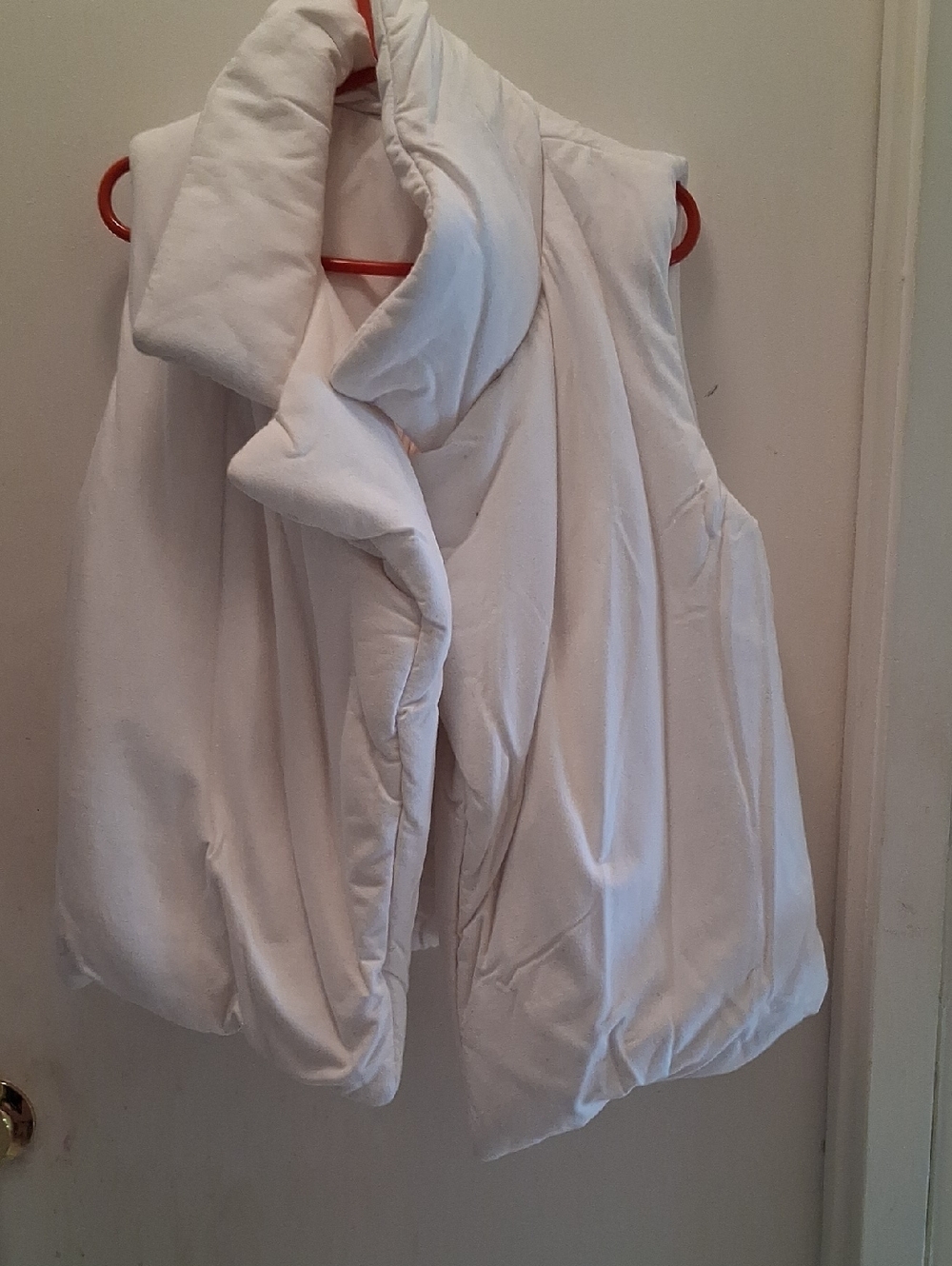 Norma Kamali White Sleeping Bag Puffer Vest